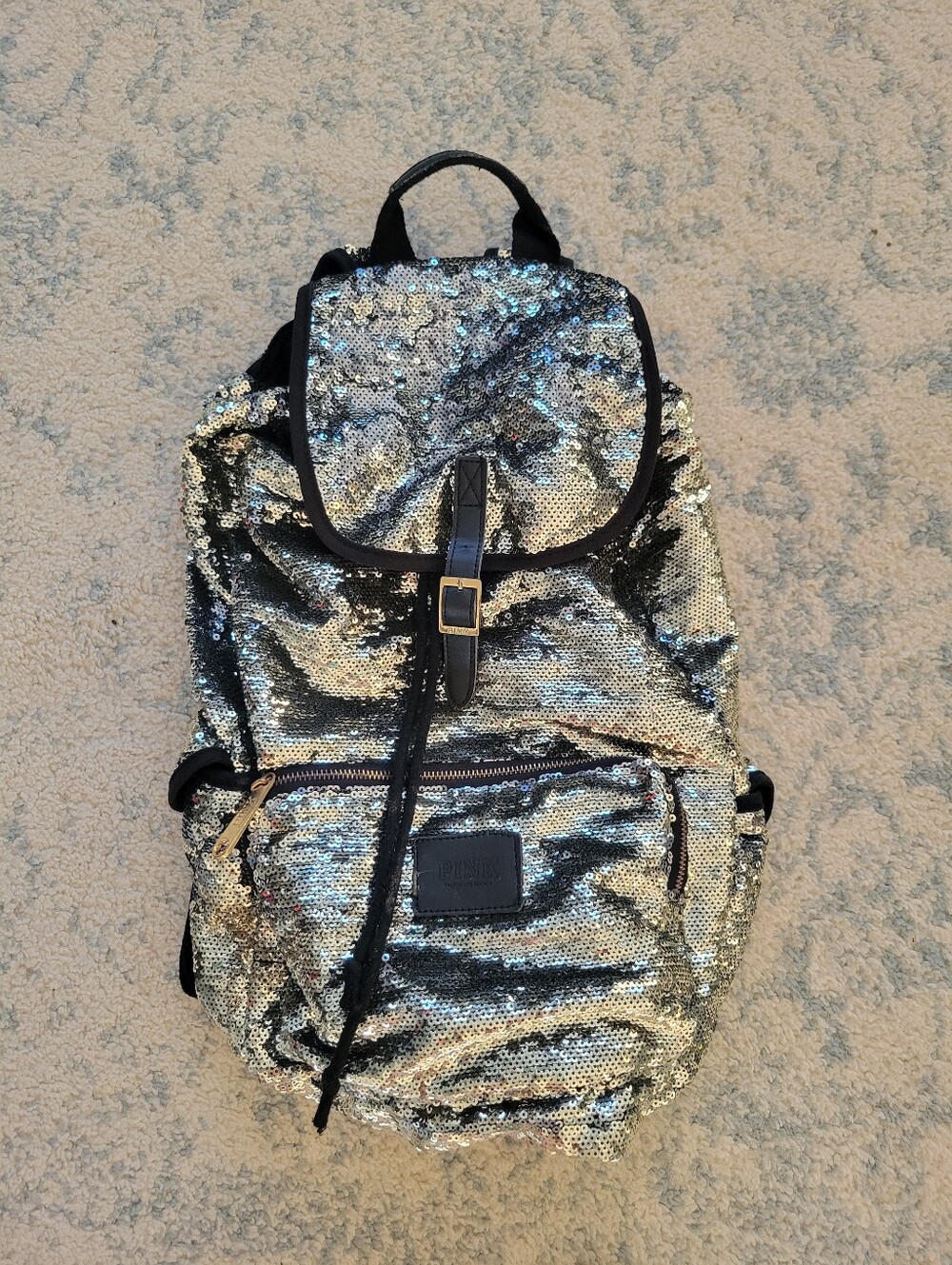 PINK Sequinned Backpack